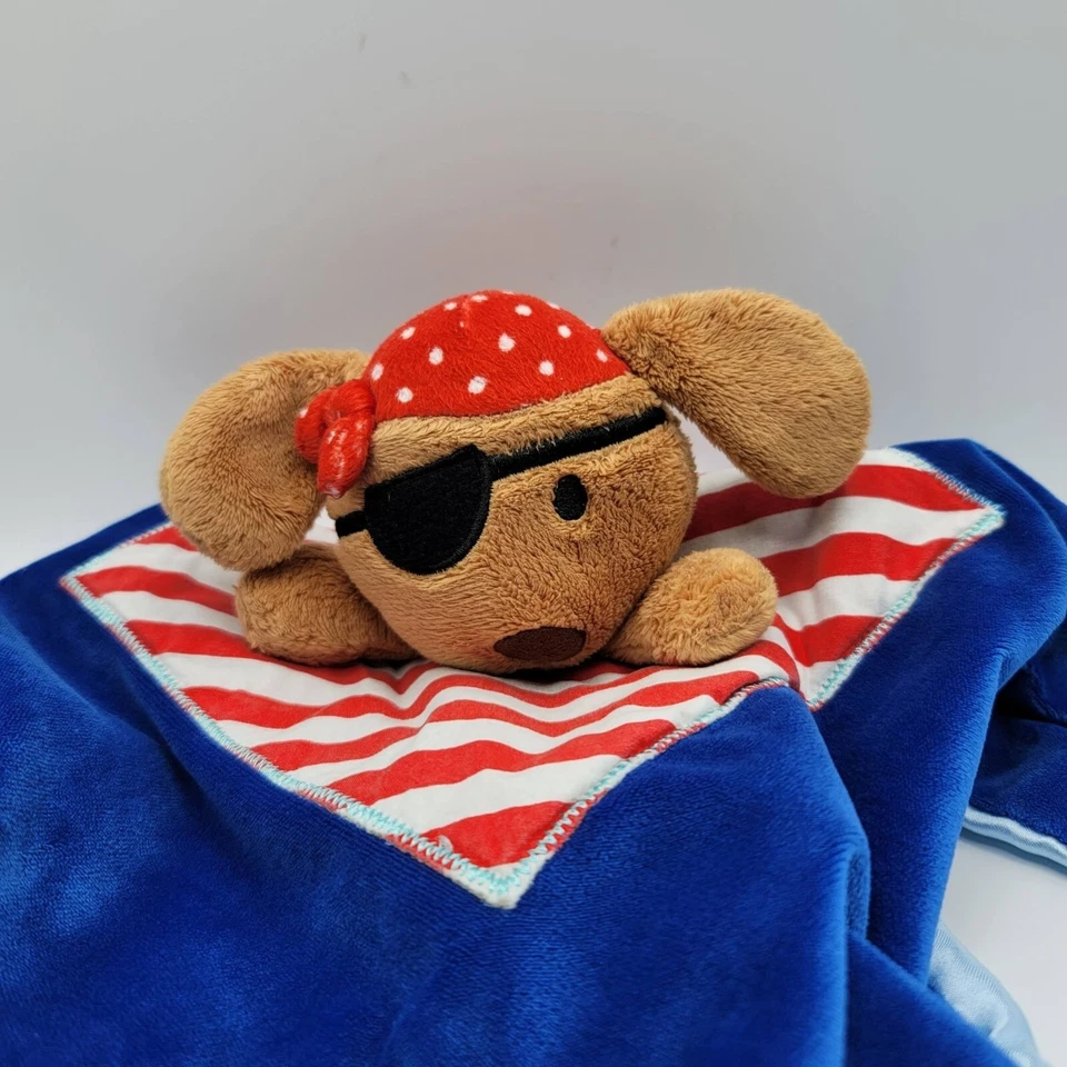 Kids Preferred Pirate Puppy Dog Lovey Blue 13.5" Eyepatch Bandana Ahoy Peluche Foto 2 de 4