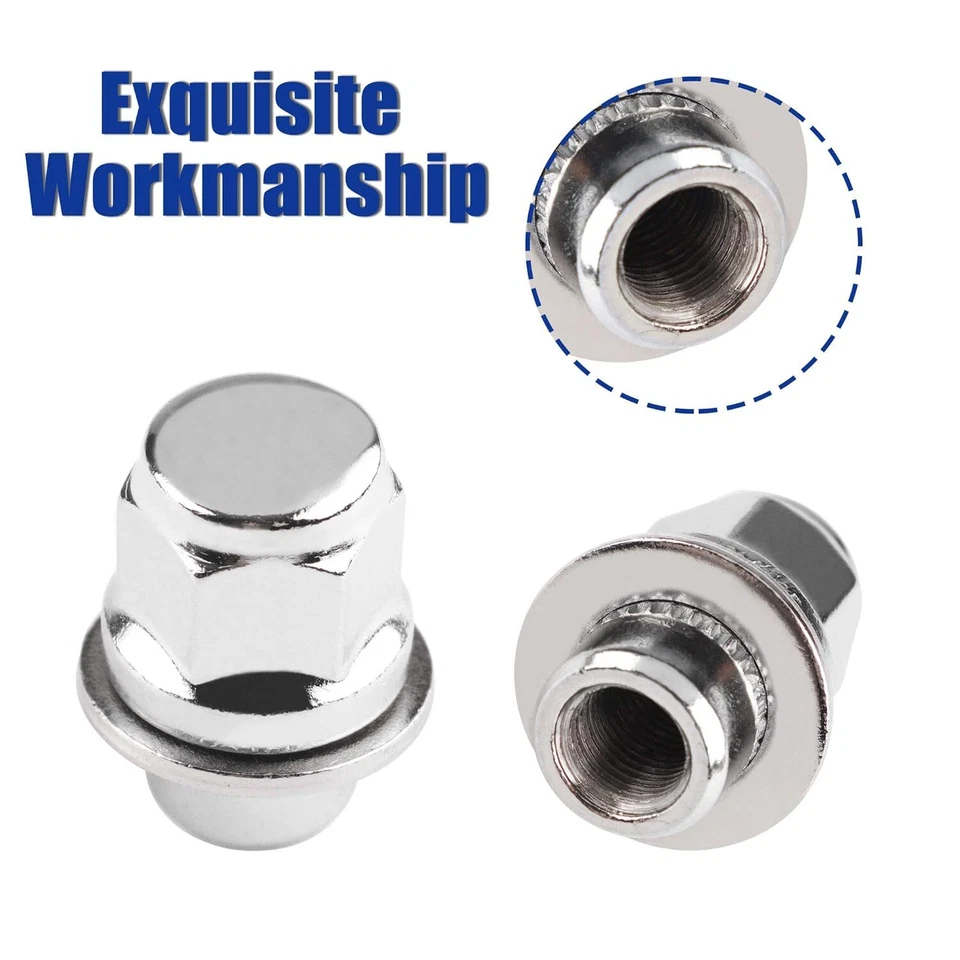 20pcs Chrome Lug Nuts For Nissan Infiniti 12x1.25 OEM Factory Style Mag Type - Image 3 of 4