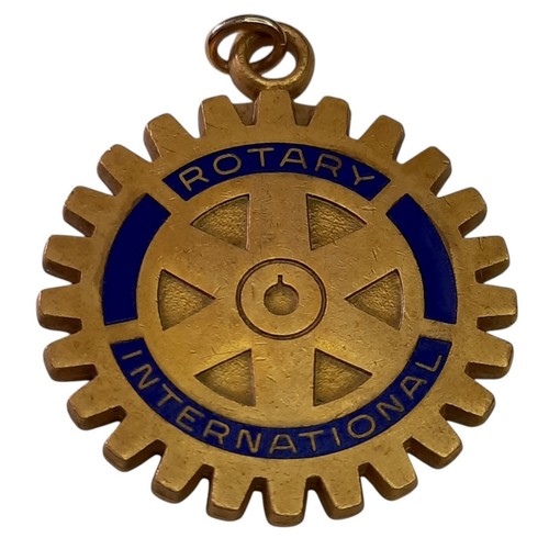 Rotary International 1984 Jostens Metal Pendant 1st Mile Relay Varsity Logo VTG.