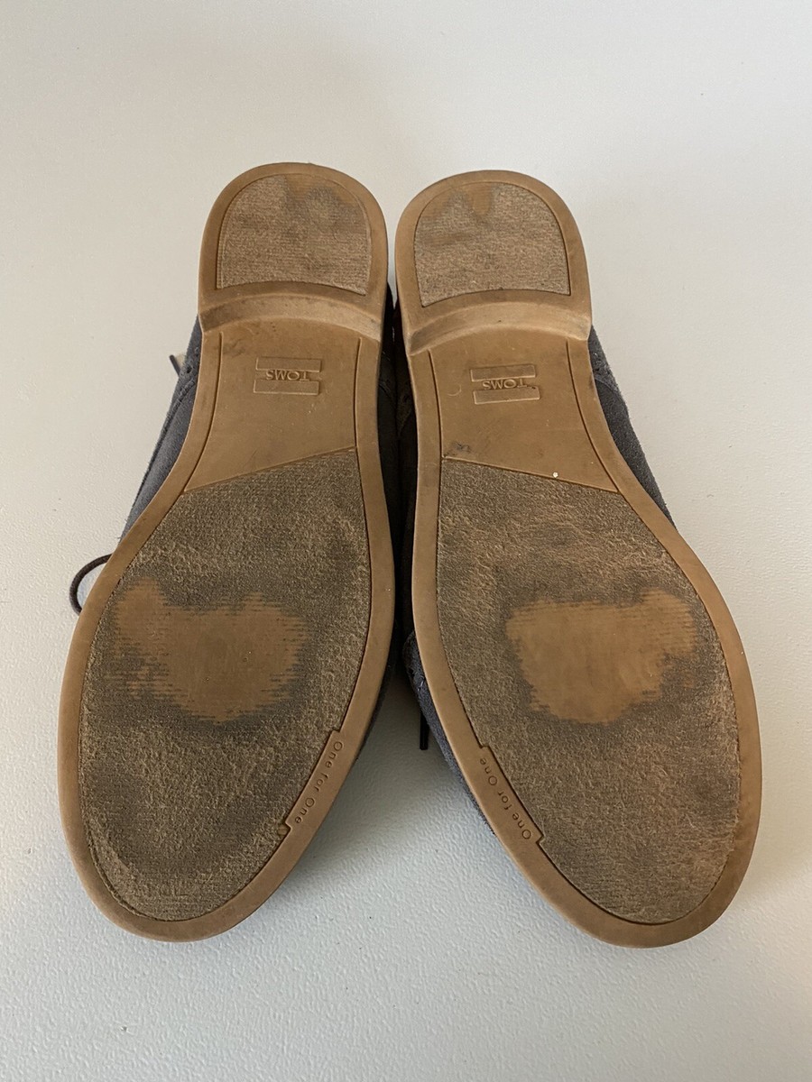 Toms Gray Suede Lace Up Oxford Shoes Mens Size 10 | eBay display picture 3