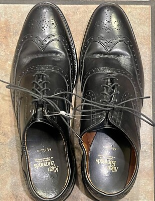 Allen Edmonds Men's Dress Shoes McClain Black Leather Size 9. 5 Made in USA  3808 | eBay