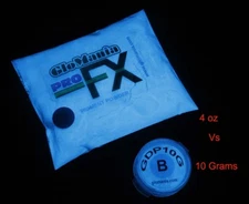 Glow in the Dark BLUE Pigment Powder 1oz, Daytime Invisible, Resin Coating, Art