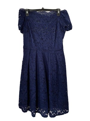 Missmay Lace Dress Navy Blue Womens Size L off Shoulder NWT | eBay Missmay Lace Dress Navy Blue Womens Size L off Shoulder NWT | eBay