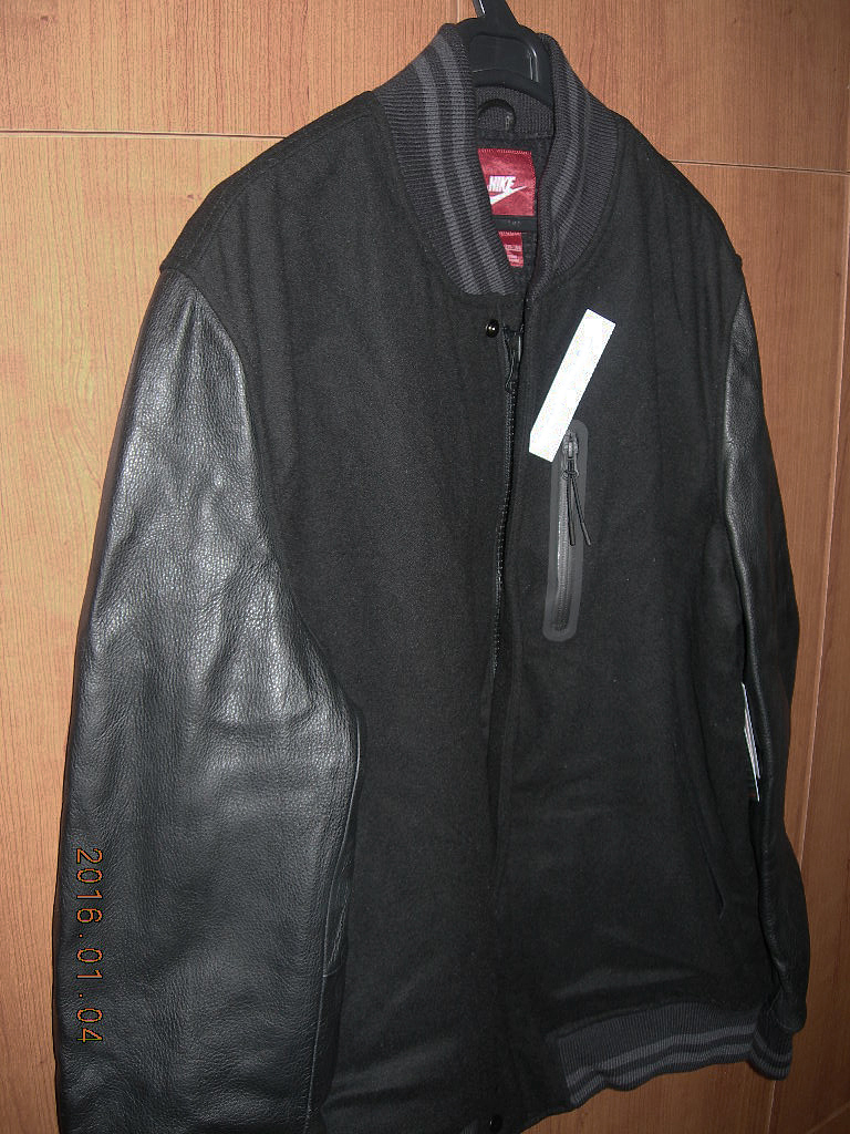 XL☆[NIKE] デストロイヤージャケット 袖レザースタジャン XL NIKE 372270-400 DESTROYER JACKET デストロイヤー / ナイキ NSW