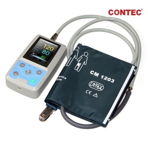 CONTEC PM50 CE 24h Vital Signs Patient Monitor NIBP SpO2 PR Holter + PC software - Picture 4 of 10