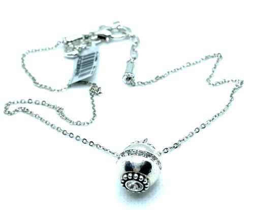 Brighton GLIMMER BEAD Crystal Pendant is interchangeable Custom Necklace 18" NWT - Picture 3 of 7
