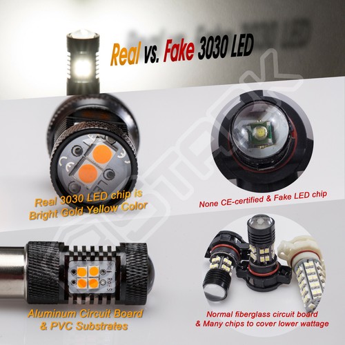 H11 Projector LED Driving Bulb - High Power - 2200K Amber Fog light - H16 H8 H9 - Picture 6 of 8