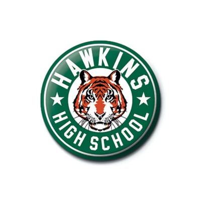 Stranger Things Hawkins High School Anstecker Button Pin Abzeichen Geschenk
