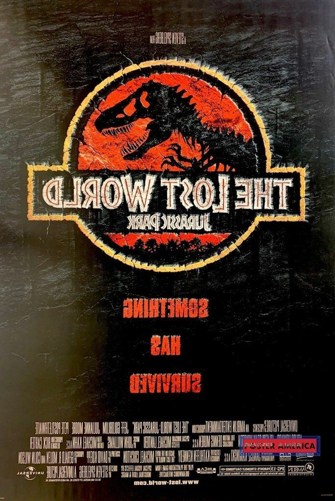 The Lost World Jurassic Park One Sheet Double Sided Promo Poster
