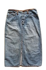 Route 66 Denim Skirt with slit