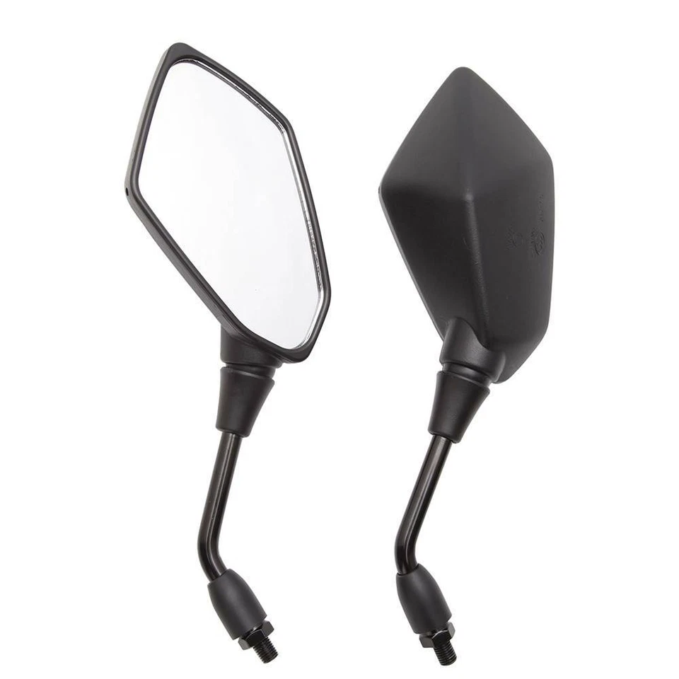 Espejos retrovisores negros para motocicleta Zero DSR 2017 10mm/2014 Kawasaki KLX 250S Foto 3 de 4