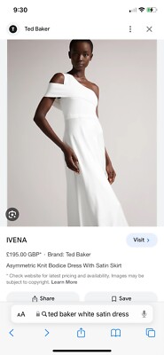 Ted Baker London Lilac Ivena Asymmetric Knit Bodice White Dress Sz 0 | eBay Ted Baker London Lilac Ivena Asymmetric Knit Bodice White Dress Sz 0 | eBay