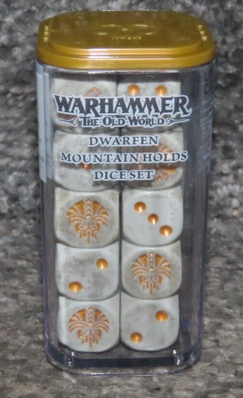 Games Workshop Warhammer The Old World Dwarfen Mountain Holds Dice