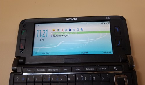 Nokia E90 3G HSDPA 2100 Port na podczerwień Bluetooth Notatnik Telefon komórkowy WIFI GPS - Zdjęcie 9 z 15