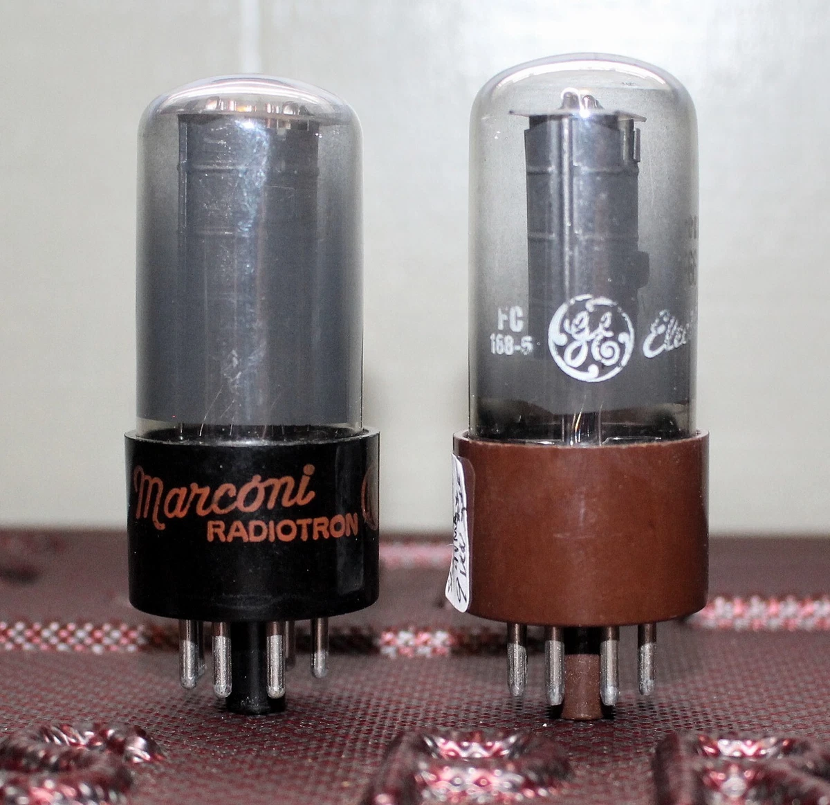 Paire De Tubes 6N7 Marconi – NOS/NIB, Grade Militaire Italie (CV1957, VT-96, ECC31)