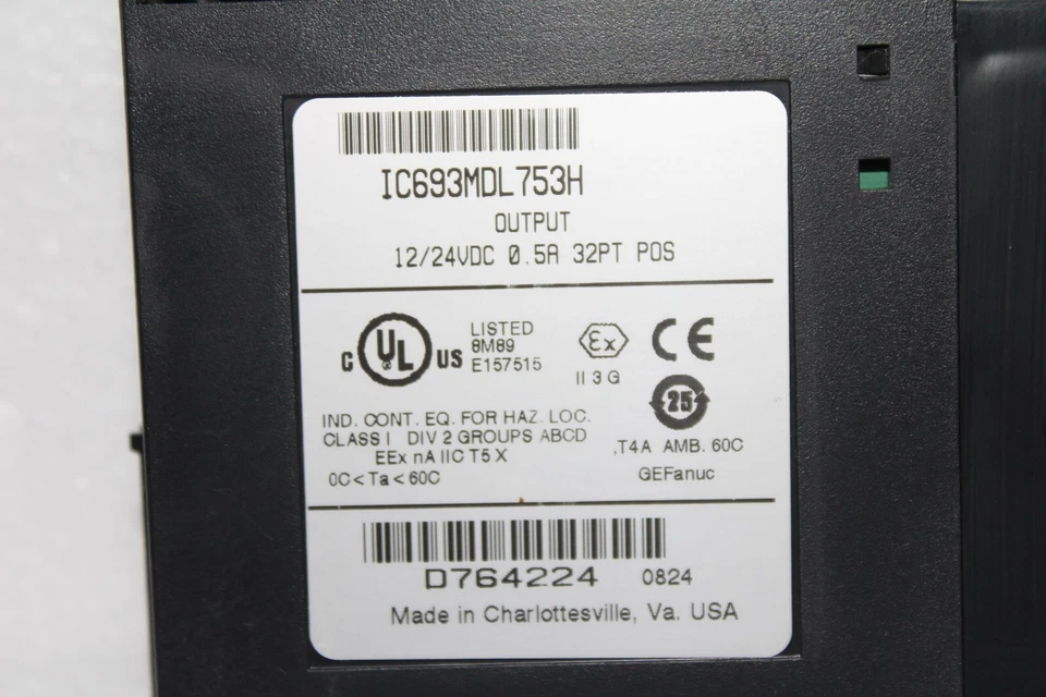 GE FANUC IC693MDL753H OUTPUT 12/24VDC 0.5A 32PT. POS - Bild 3 von 4