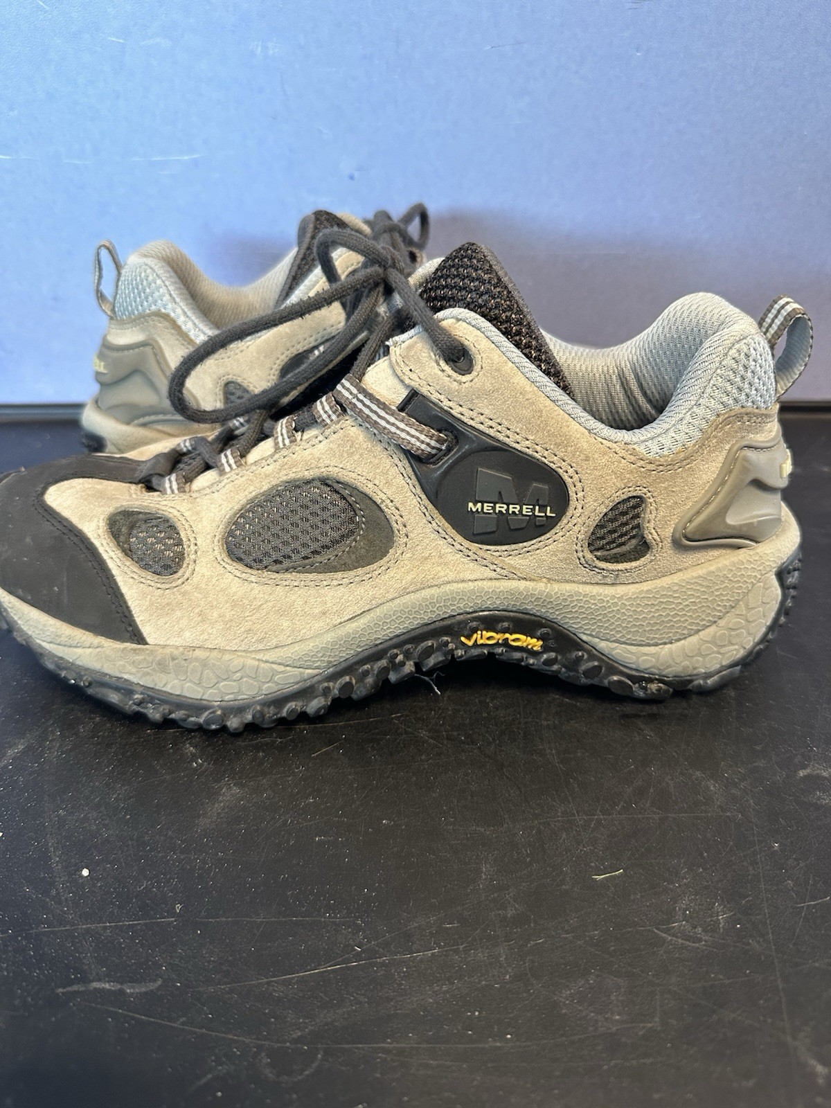 SAOLA Merrell Camaleonte Ventilatore Basso Grigio Scarpe da Escursionismo Suola Vibram Donna Taglia 10