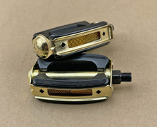 Gold/Black Schwinn Stingray Krate Bike 1/2" Bow Pedals Vintage Cruiser Bicycles.