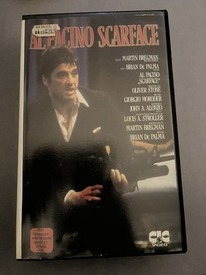 Scarface VHS Kassette Großcover Video - Al Pacino Vintage 1983