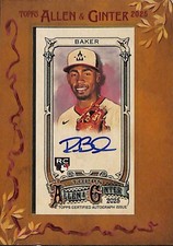 2025 Topps Allen & Ginter - Framed Mini Autographs Darren Baker #MA-DB (AU, RC)