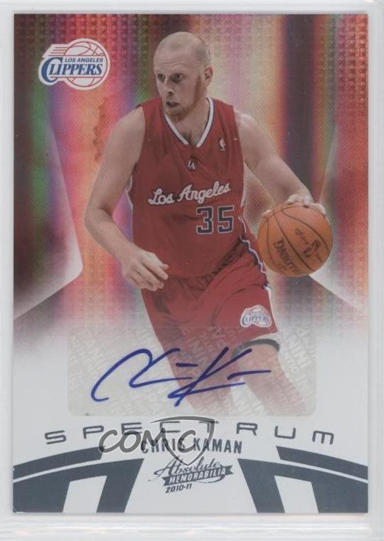 2010-11 Absolute Memorabilia Platinum Spectrum 7/25 Chris Kaman #78 Auto 1f1