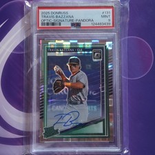 Panini Donruss 2025 Travis Bazzana Optic Pandora Auto #131 /25 PSA 9 Cleveland