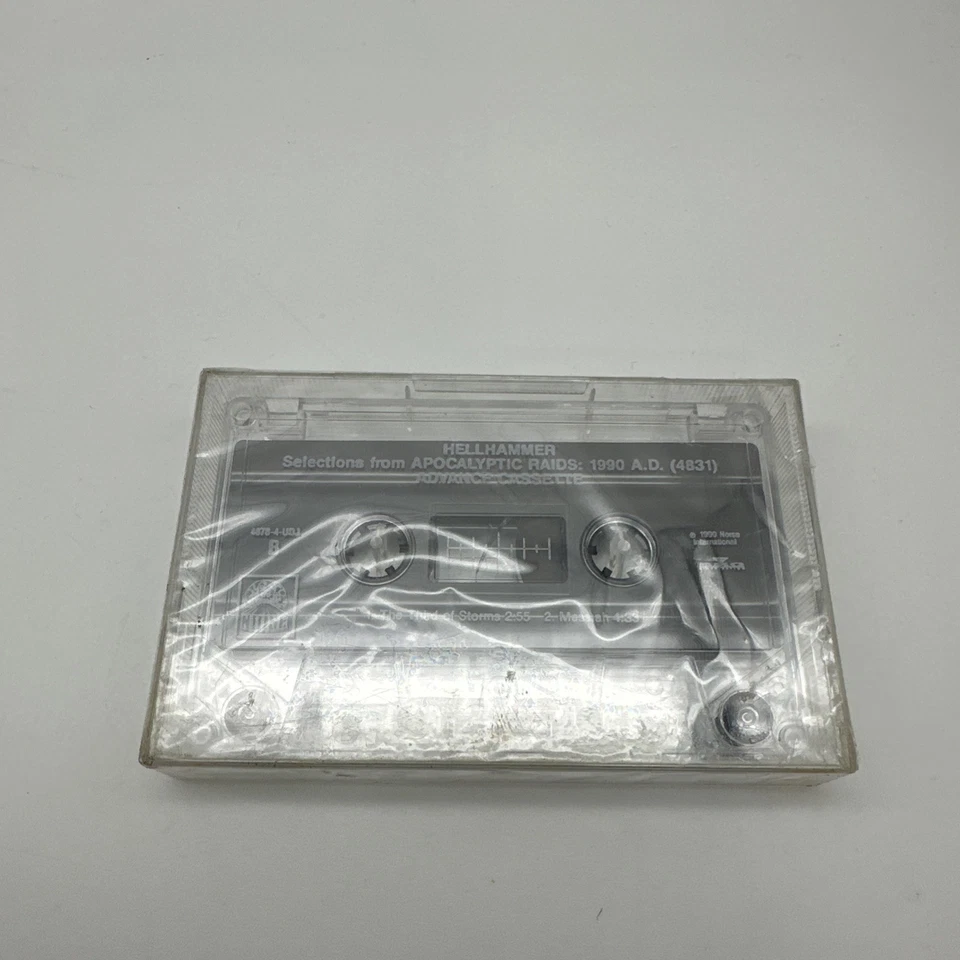 Hellhammer Apocalyptic Raids 1990 A.D. / D.A.M Human Wreckage Cassette Rare! 🔥 - Image 2 of 4
