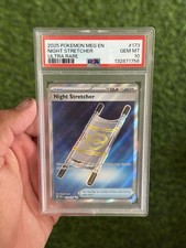 Night Stretcher 2025 Pokemon Meg En-Mega Evolution #173 Ultra Rare PSA 10