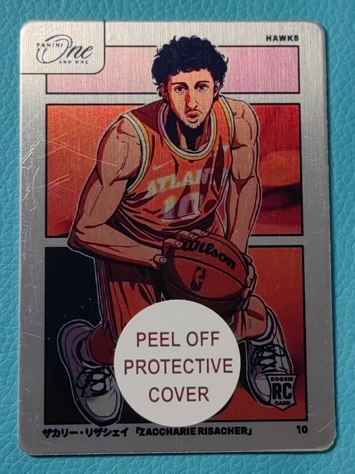 Zaccharie Risacher 2024-25 Panini One And One Manga SSP Case Hit Hawks #6