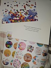 Happy Birthday Folded Cardstock Cards Bulk with Envelopes 4x6 Bulk Assorted Gre