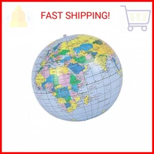 Rhode Island Novelty Inflatable Globe Replica 16-inch