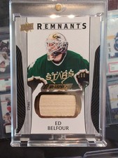 Ed Belfour 2024-25 Upper Deck Engrained Icons Remnants  /100 Dallas Stars 