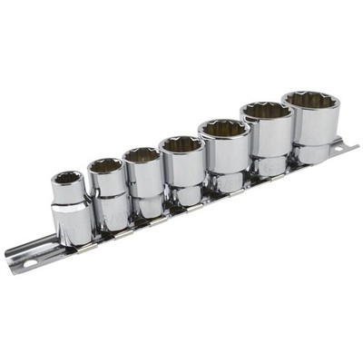 Whitworth/BSF/BSW 3/8 drive shallow sockets 7pc set 1/8-1/2 bi hex LSR29