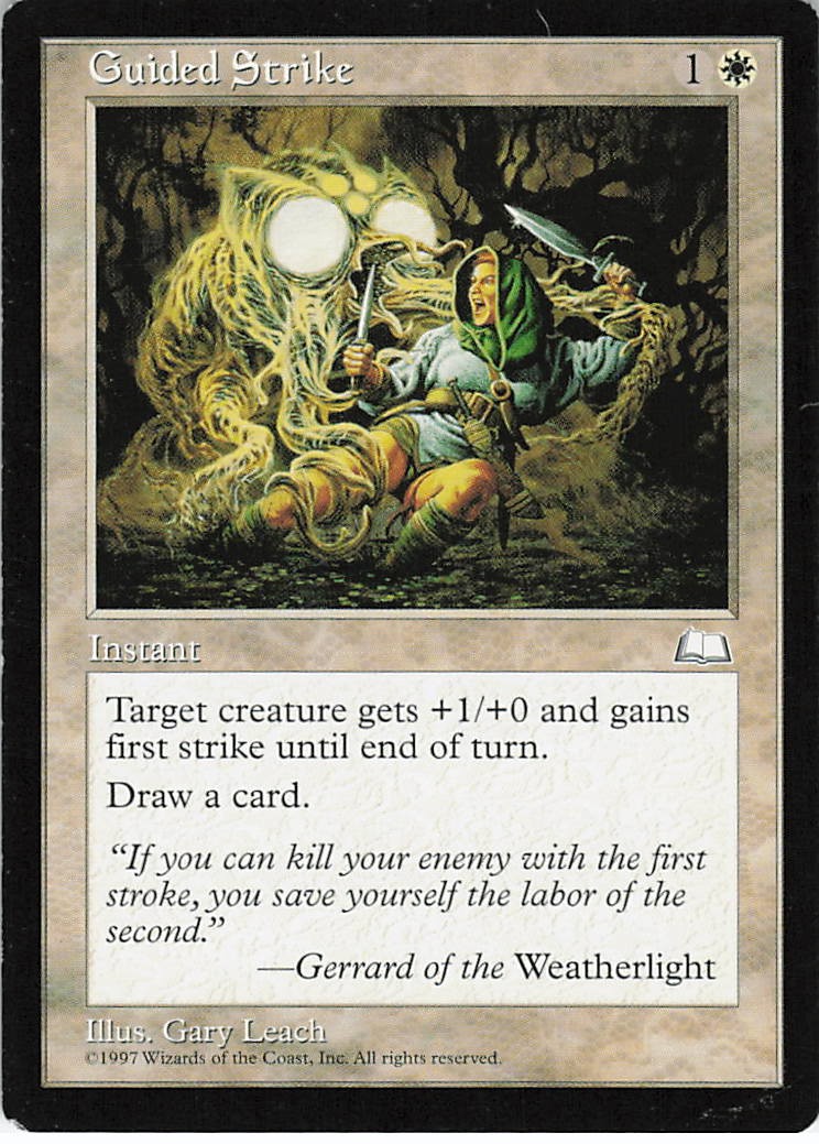 Guided Strike Common Weatherlight Magic: The Gathering LP