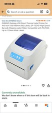 Thermal Label Printer EMBRIIO Desktop USB Direct Label Printer for 4x6 in