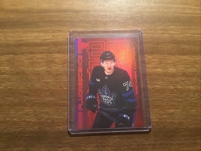 2023-24 Upper Deck Bobby McMann #F-17 Maple Leafs Fluorescence Red