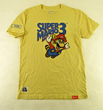 Super Mario Bros 3 Video Game 35th Anniversary 1990 Yellow mens T Shirt SM S