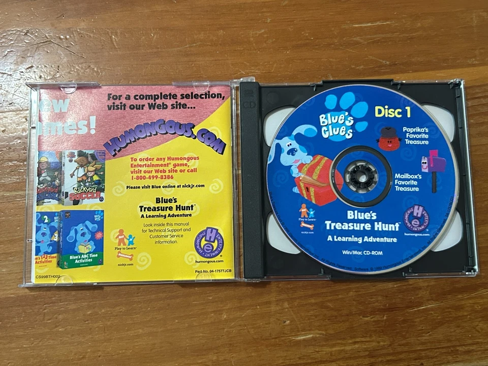 Blue's Treasure Hunt A Learning Adventure Cd-Rom PC Game Complete - Image 2 of 4