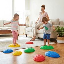 Stepping Stones for Kids 8 PCS Non-Slip Toddler Stepping Stones Balance Senso...