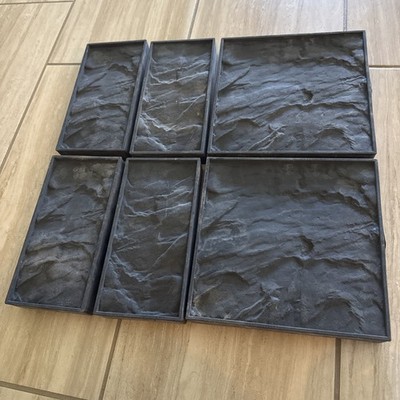 6 Concrete mold pavers stone patio casting concrete garden path Scepter Slate