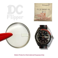 Accutron 242 Diver Watch Crystal 8112AWD Day Date Magnifier 30.1 mm Case 8112