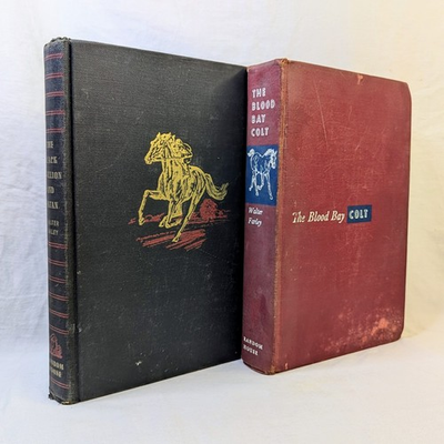 #ad Walter Farley The Black Stallion amp; Satan The Blood Bay Colt 1st Ed 1st Prints $22.91