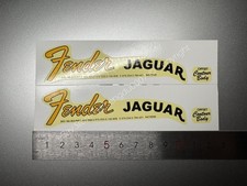 2 Pezzi Decalcomanie Retrò Waterslide per Basso Chitarra Elettrica Fender JAGUAR
