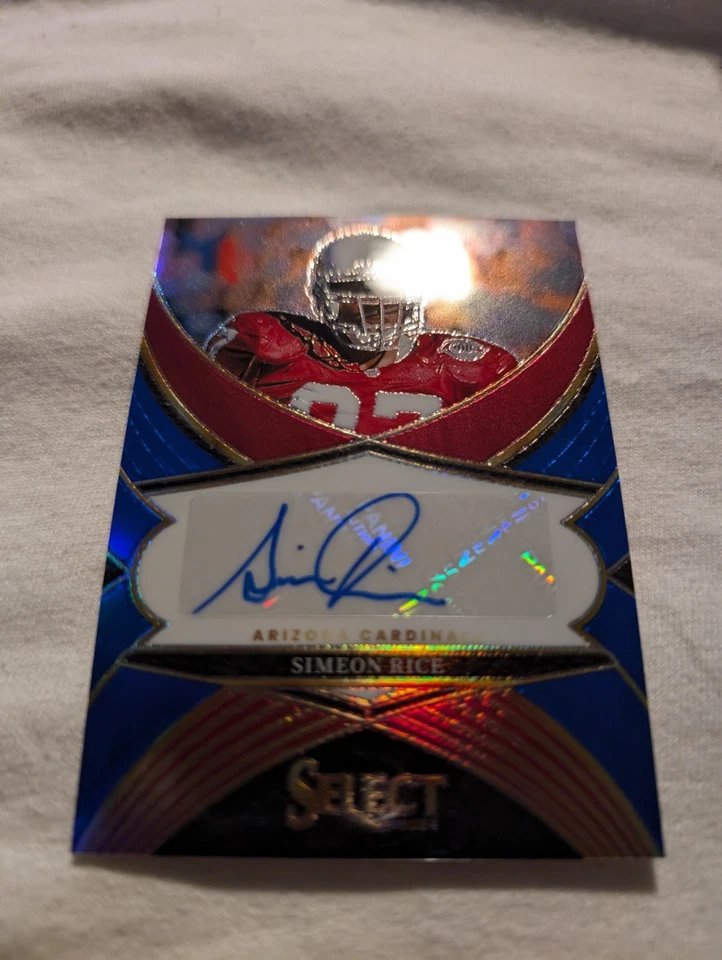 Simeon Rice RARE /99 BLUE HOLO SELECT PRIZM AUTO! PACK FRESH! HOT CARD!🔥🔥🔥🔥 - Image 3 of 4