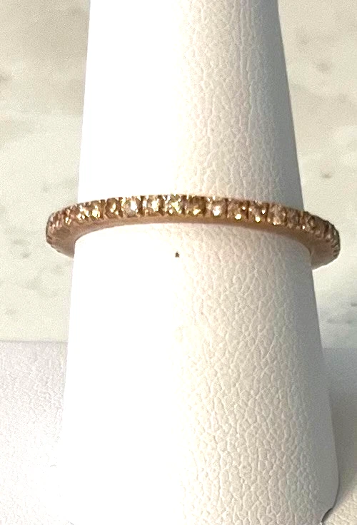 Pulseira Eternity Morganite ouro rosa 14k - Imagem 4 de 4