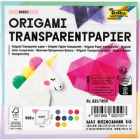 Folia FaltbläTter Transparent 10 X 10 Cm Mehrfarbig 500 Blatt