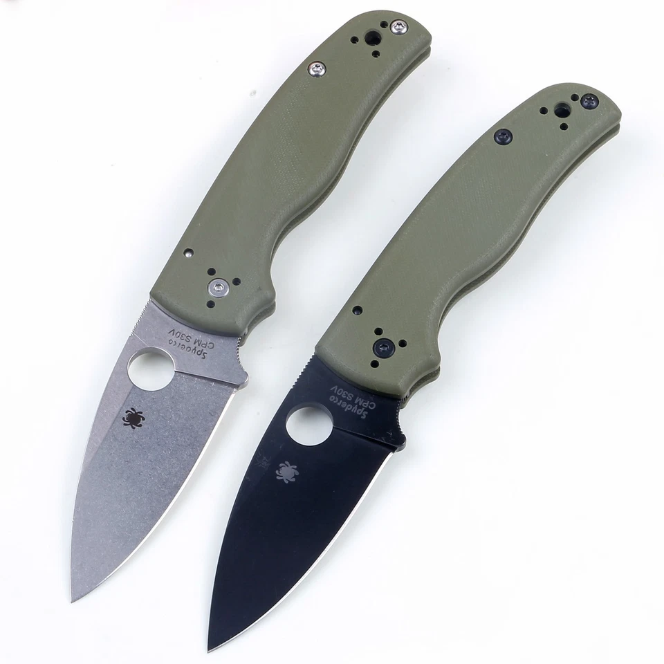 Shaman Green G10 Handle Black Plain Blade Lock Back Pocket Knife Folding Knives - Image 3 of 4