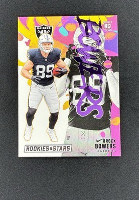Brock Bowers SP RC 2024 Panini R&S Rookie Exclusive Insert Las Vegas Raiders