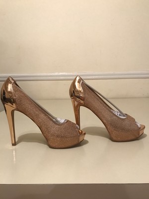 charlotte russe rose gold shoes