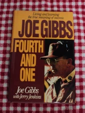 Joe Gibbs : Fourth and One by Jerry Jenkins and Joe Gibbs (1991) 1st Ed. #11815